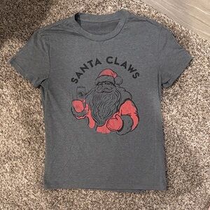 Santa Claws Women's Charcoal T-Shirt